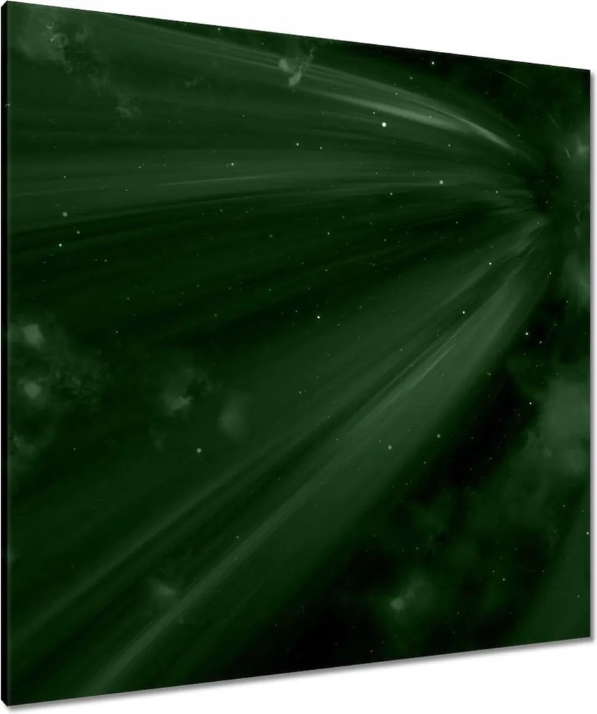 Vászonkép 90x90 Palackzöld Kozmosz