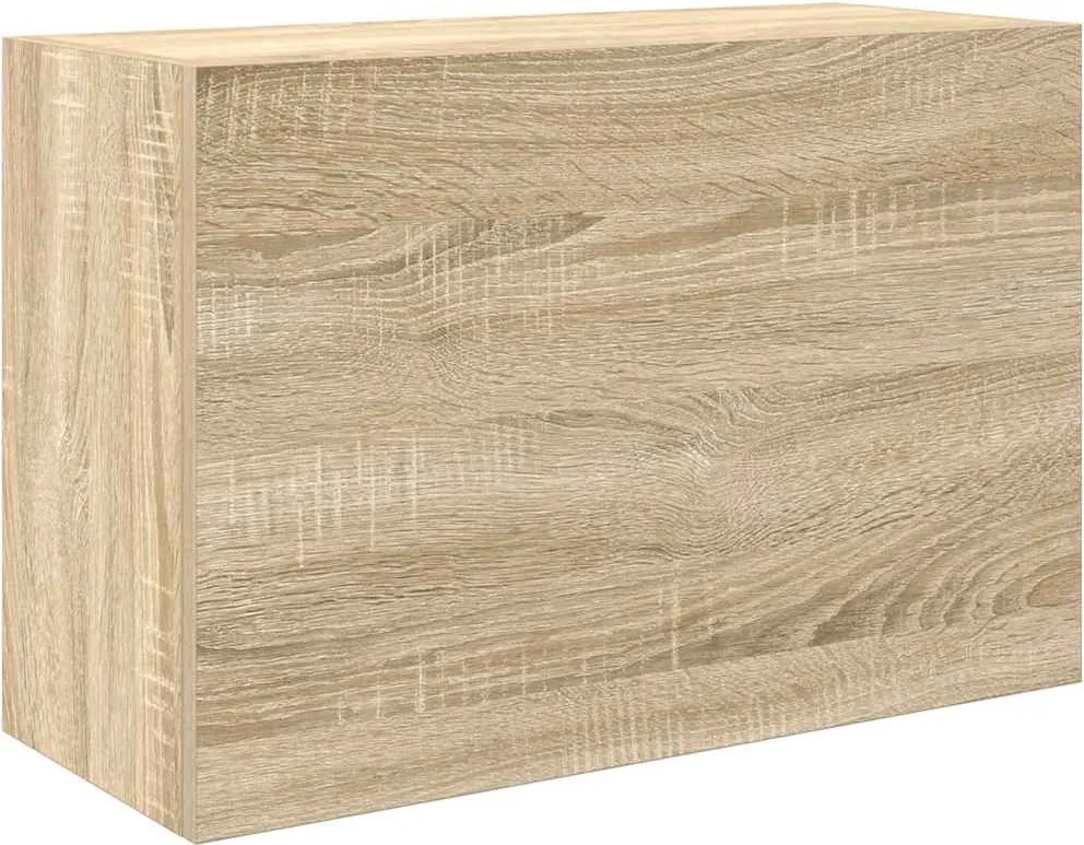 vidaXL sonoma tölgyszínű szerelt fa fali fürdőszobaszekrény 60x25x40cm