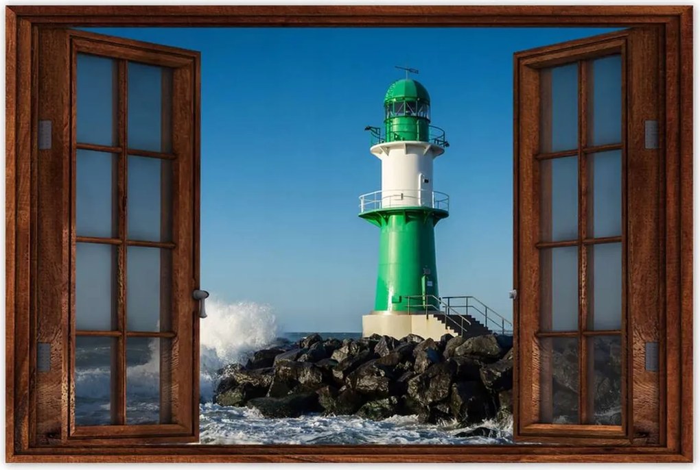 Poszterek 90x60 Világítótorony Tenger