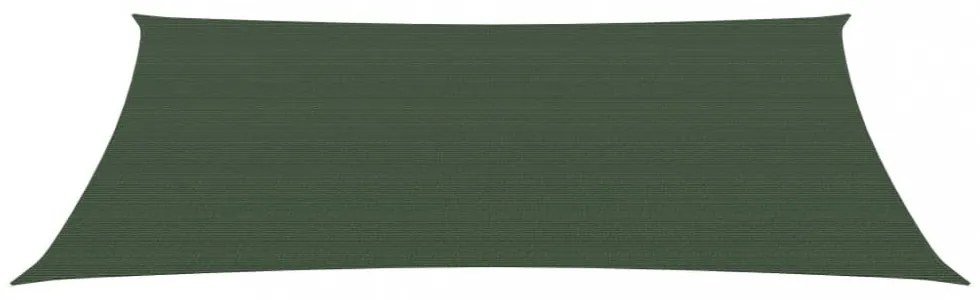 sötétzöld HDPE napvitorla 160 g/m² 4 x 7 m