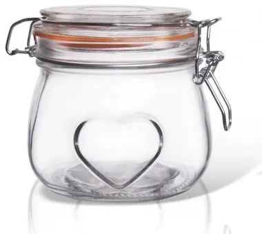 Orion Bela szív üvegtároló patent, 0,5 l, 0,5 l