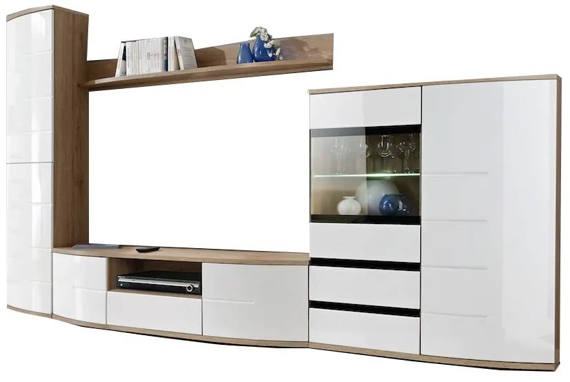 Nappali bútorsor Olivia 24 SRW O1 (világítással). Akció -17%. 764649