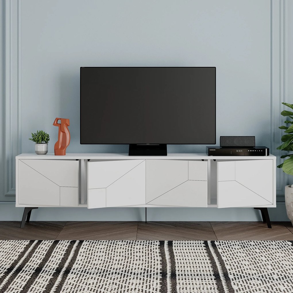TV asztal/szekrény Duben (fehér). 1073284