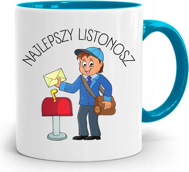 Kék Bögre Ajándék Postásnak Legjobb nyomott mintával