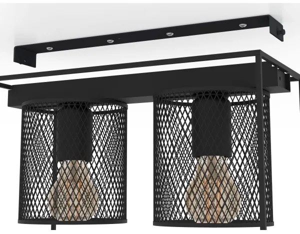 Eglo 43772 - Mennyezeti lámpa CATTERICK 2xE27/40W/230V