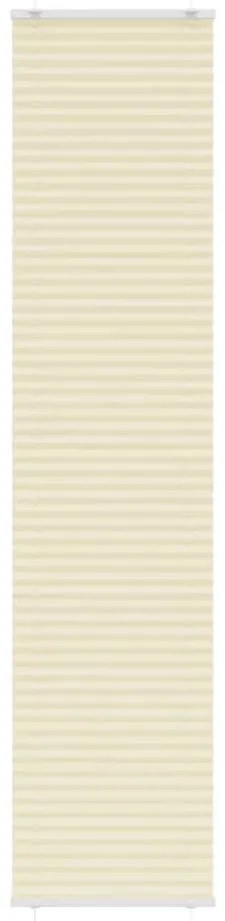 pliszírozott redőny krém 50x200 cm szövetszélesség 49,4 cm