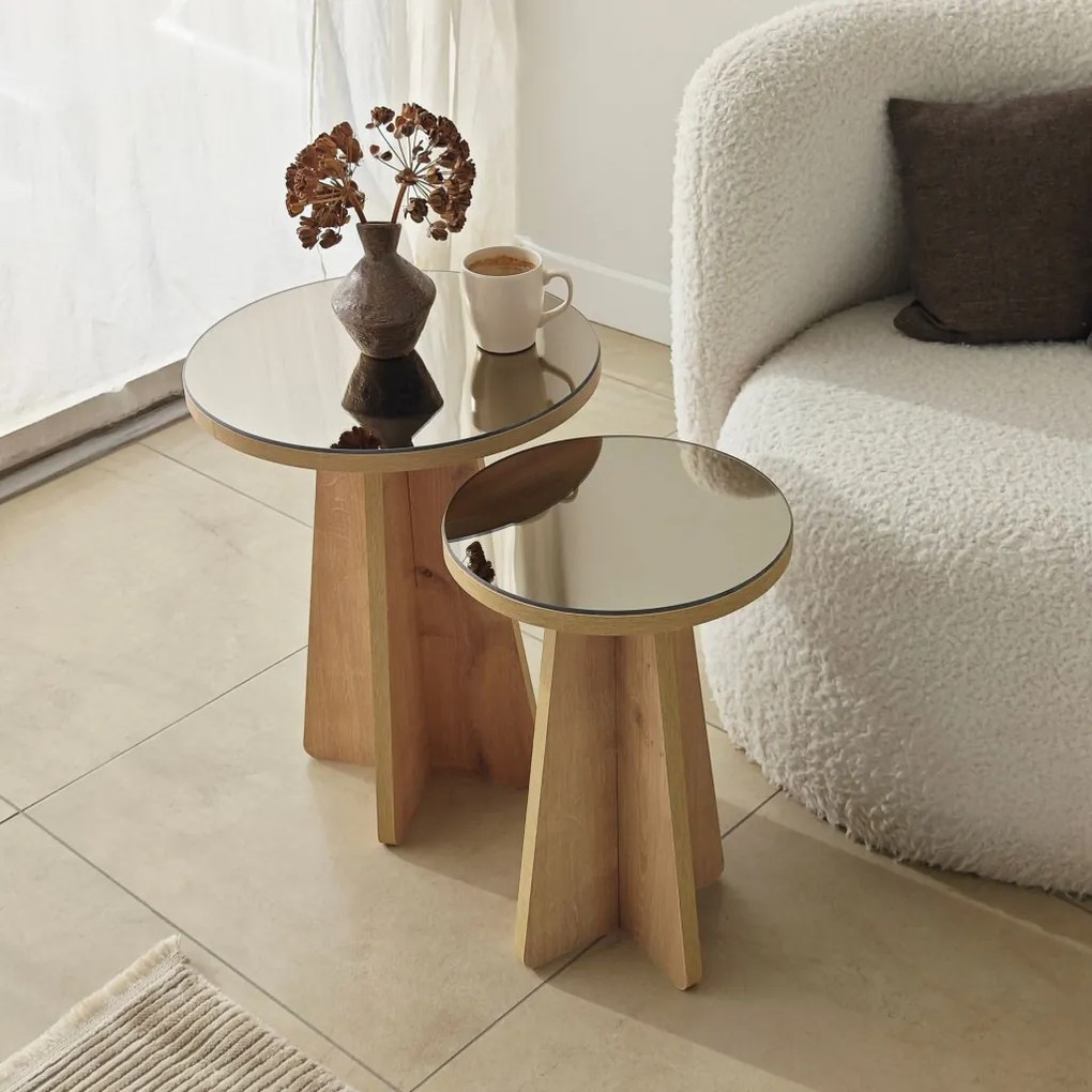 Luna - Bronze, Sapphire Oak