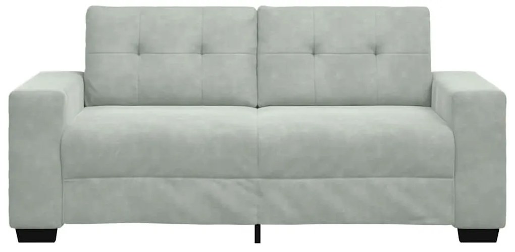 világosszürke bársony loveseat kanapé 140 cm