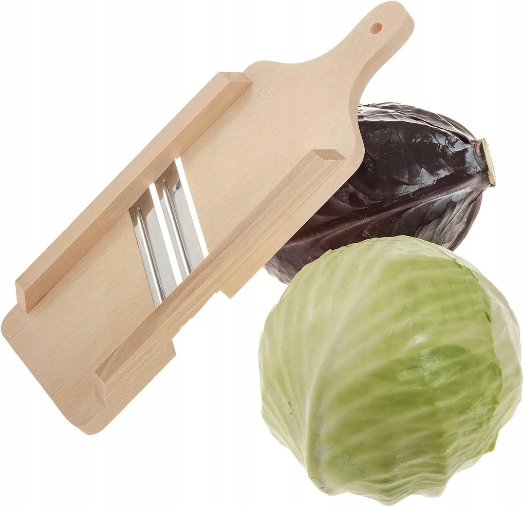 Zöldségreszelő 41x15cm Fa Káposzta Szeletelő 2KÉS 8057