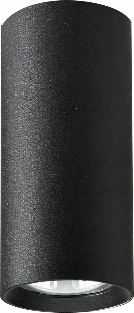 Mennyezeti spot lámpa fekete kerek cső 13cm folyosóra nappaliba Alfa