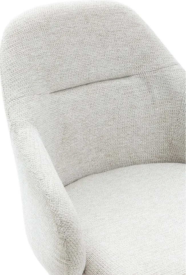 Világosszürke kárpitozott karfás étkezőfotel szett 2 db-os Tamara – Marckeric