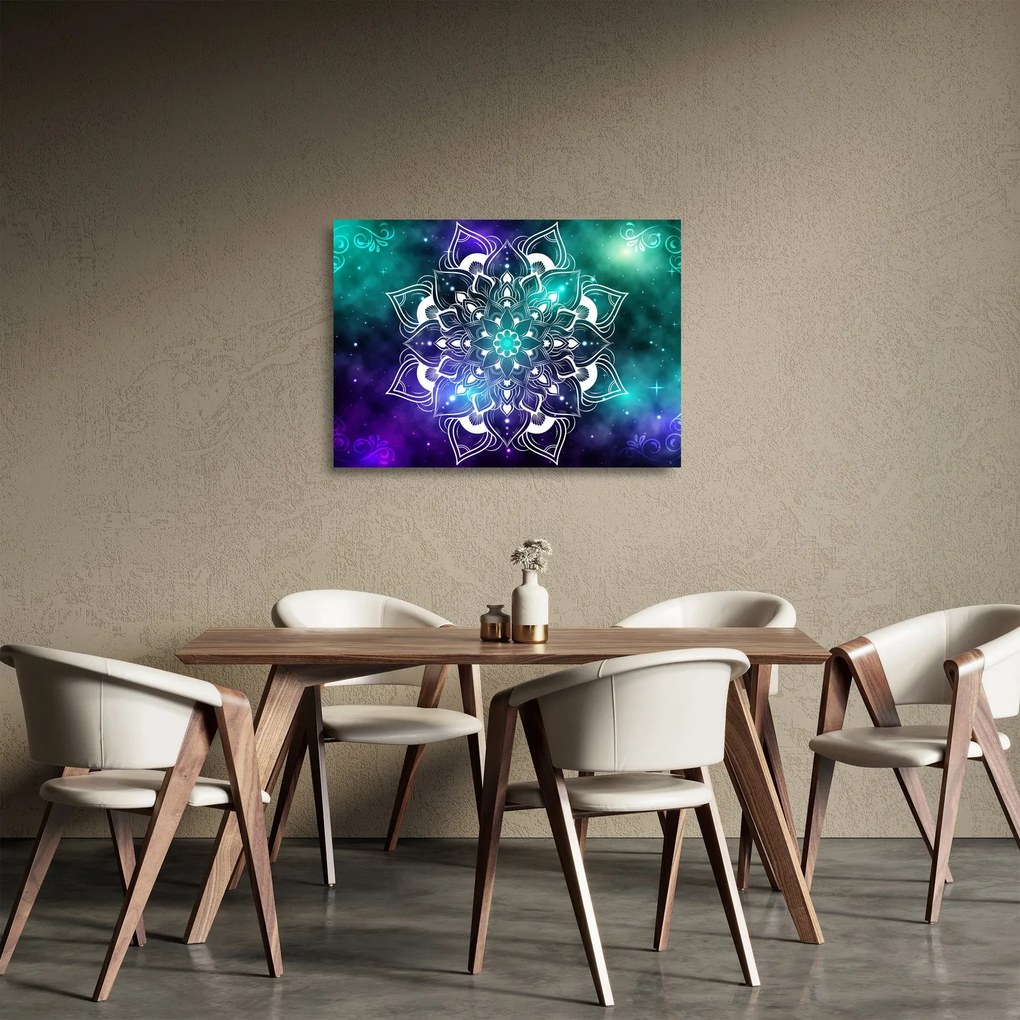 Absztrakció képe (üvegen) (70x50 cm)