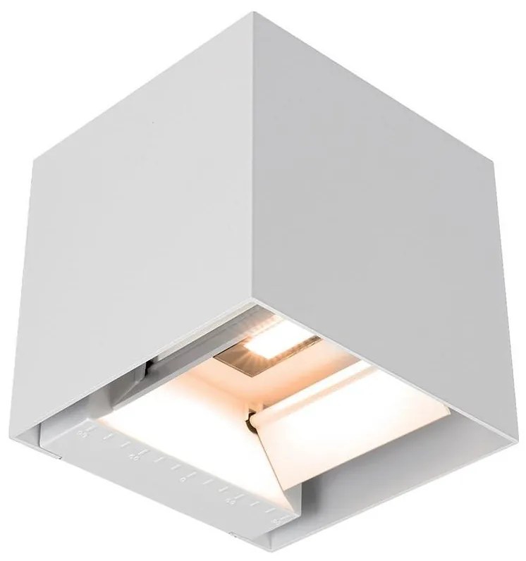 LED napelemes fali lámpa érzékelővel LED/9W/5V IP65 2600 mAh fehér