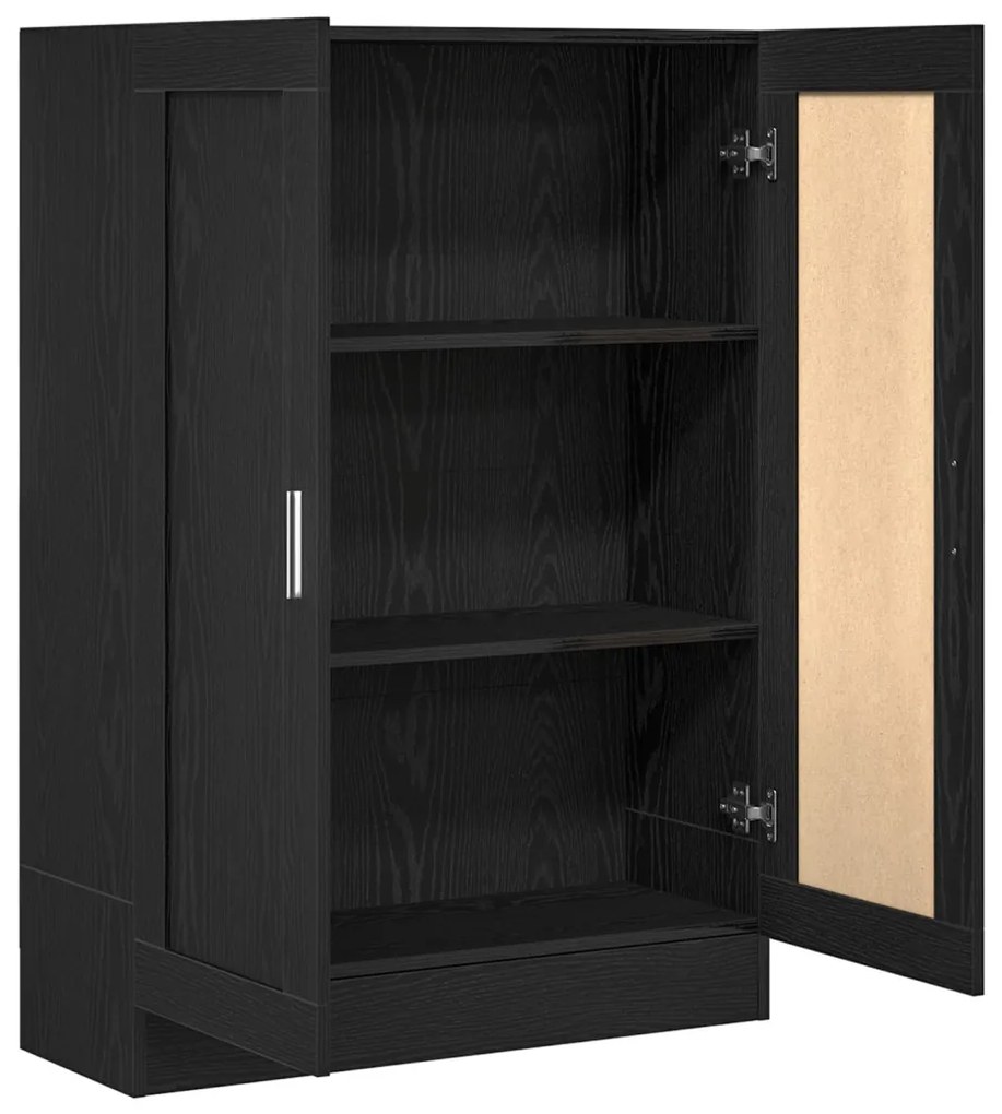 Könyvespolc Fekete Tölgy 82,5x30,5x115 cm Mérnöki Fa