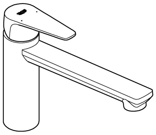 GROHE 31693000 - BAUEDGE mosogató csaptelep, 193 mm, fényes króm