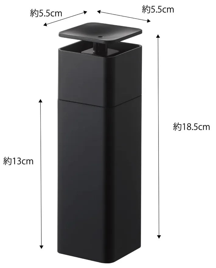 Tower fekete mosogatószer adagoló, 250 ml - Yamazaki