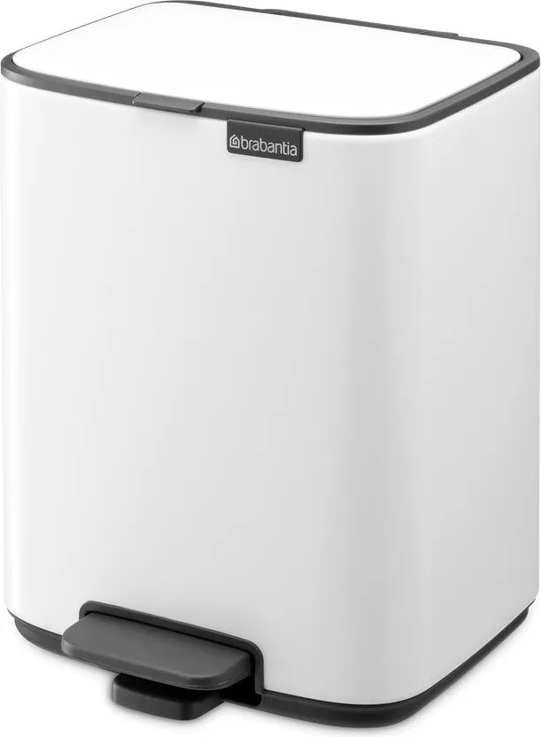 Fehér acél pedálos szemetes 7 l Bo – Brabantia