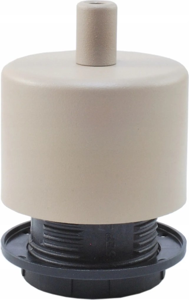 lámpatest E27 két karimás bézs fém kasmír Boho japandi