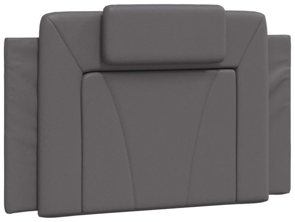 szürke műbőr ágykeret Viana matrac nélkül 80 x 200 cm