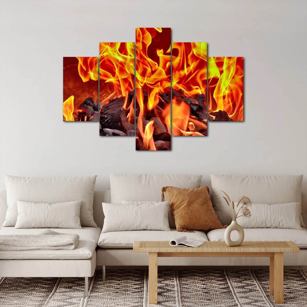 Az égő szén képe (150x105 cm)
