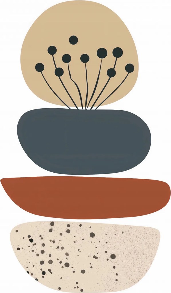 Poszter 29,7x42cm Organikus kompozíció