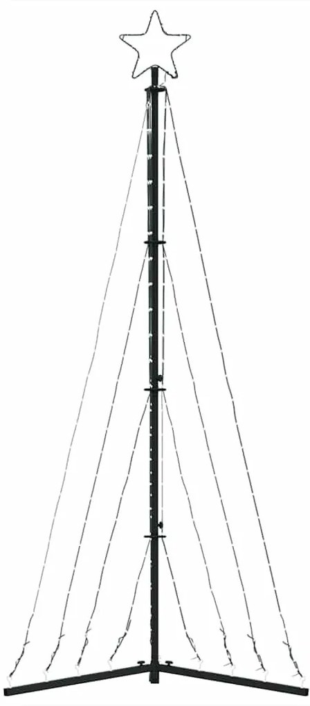 hideg fehér LED karácsonyfa 339 LED 187 cm