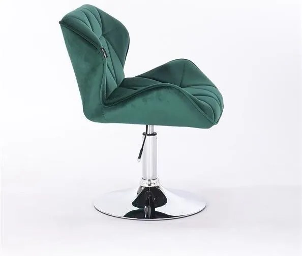 HR111N Sötétzöld modern velúr szék
