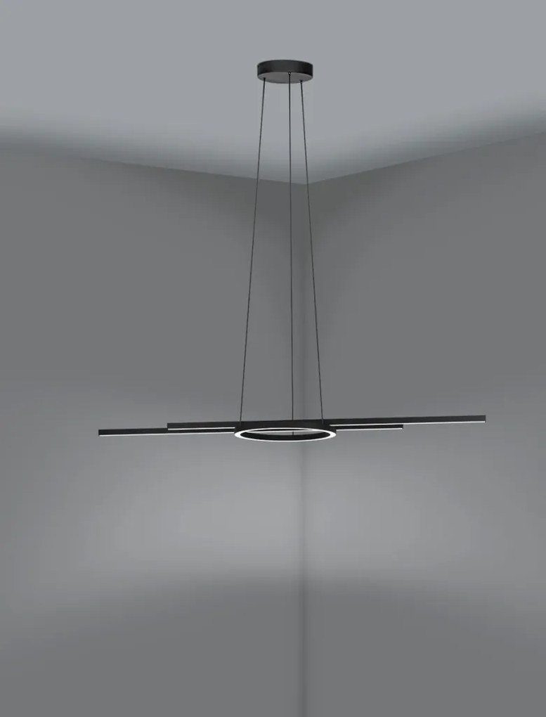 EGLO 900398 ZILLERIO Modern Led Függesztett Lámpa Fehér, Fekete LED IP20