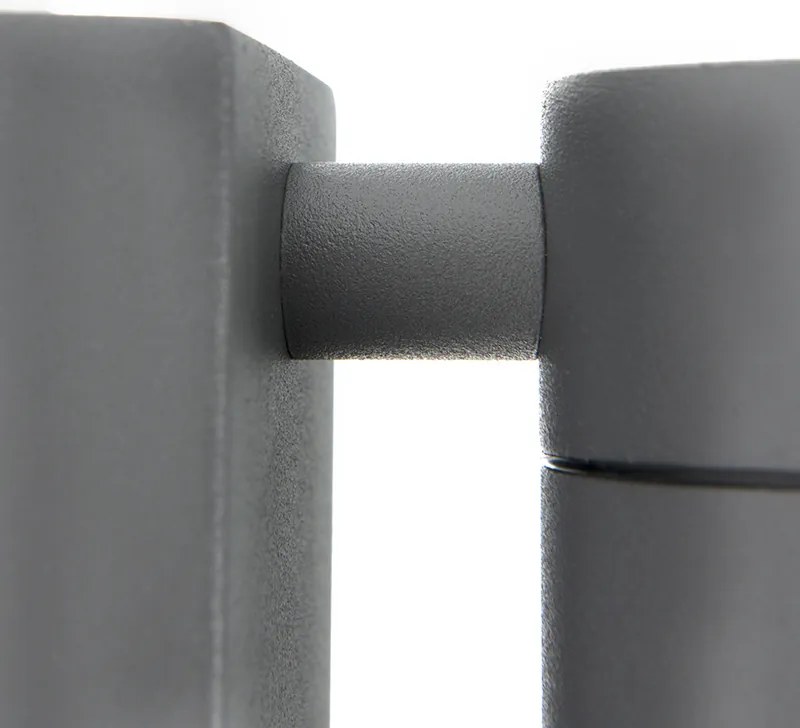 Kültéri fali lámpa antracit IP44 szürkületi érzékelővel - Solo