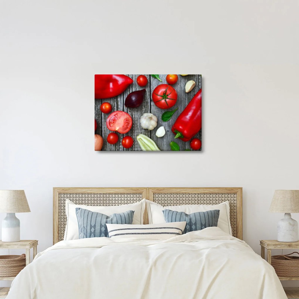 Zöldség képe (70x50 cm)