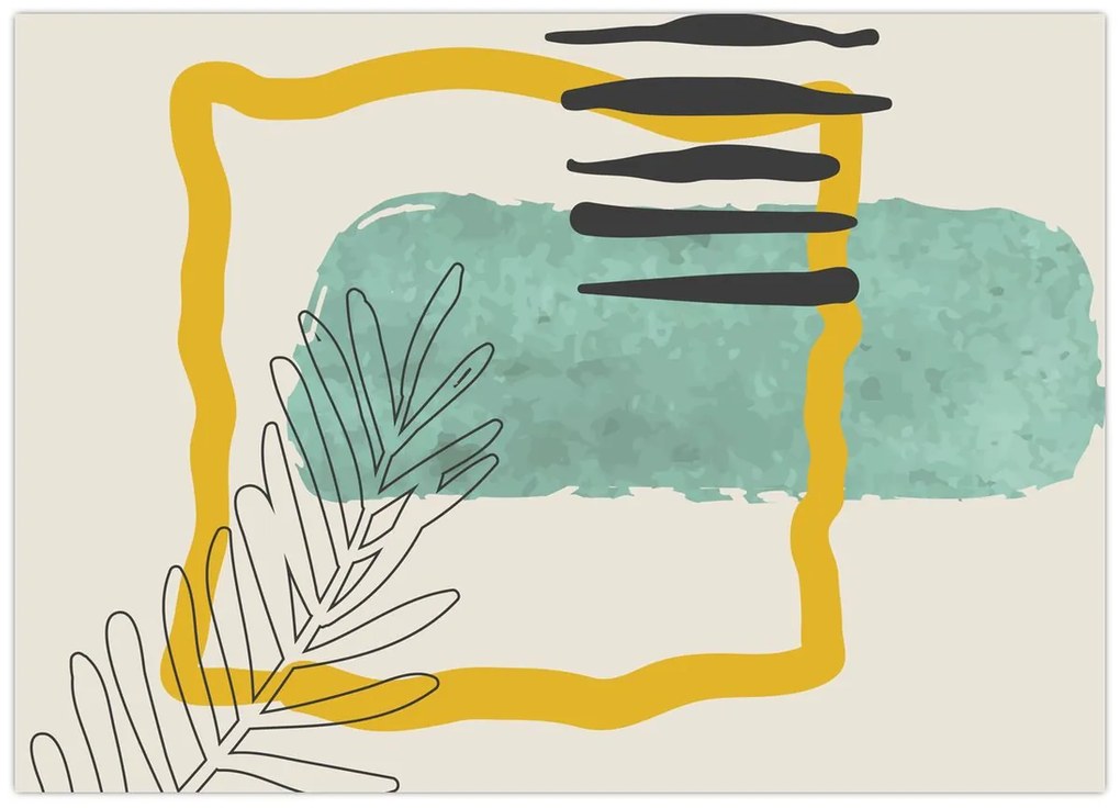 Kép - Absztrakt lapok N⁰2 (70x50 cm)