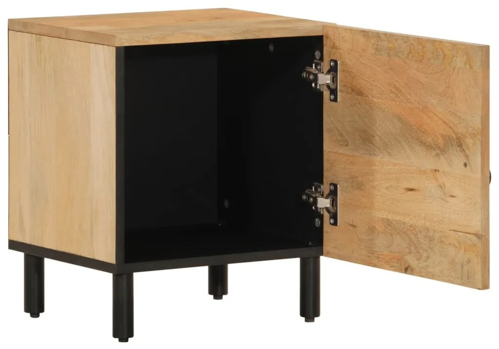 tömör mangófa éjjeliszekrény 40 x 33 x 46 cm