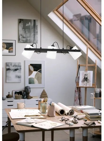 Eglo 43426 - Csillár zsinóron HORNWOOD 1 3xE27/28W/230V