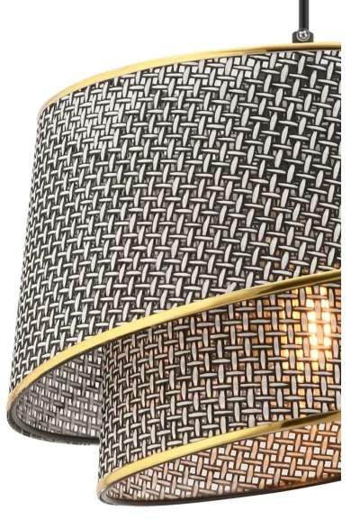 BARETTE függőlámpa kábellel 1xE27/60W/230V szürke/arany