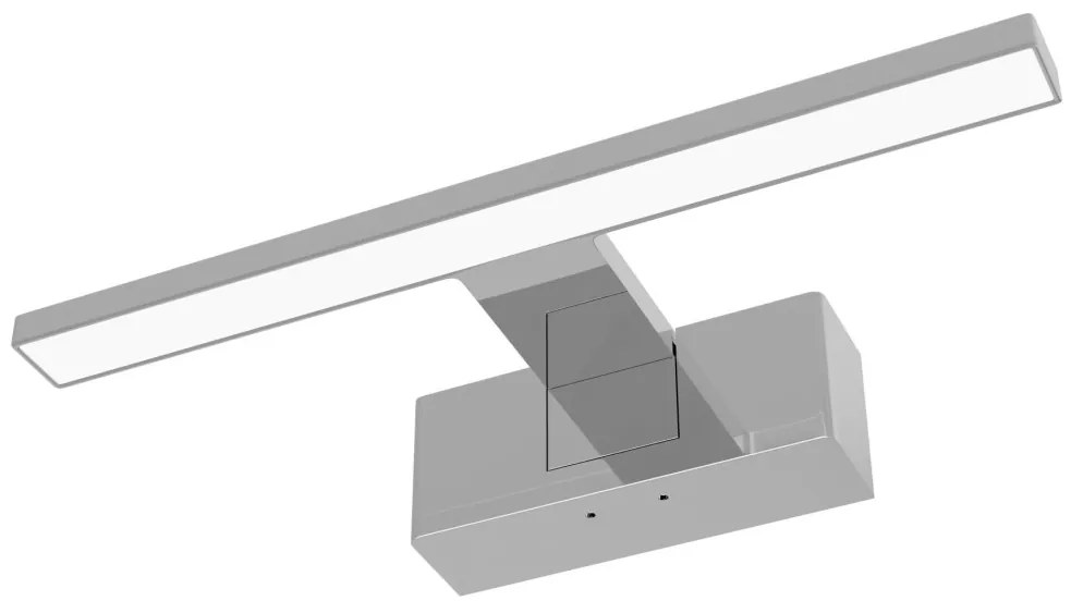 Avide LED Tükörvilágító Lámpa Szerelődobozzal Szögletes Króm 300mm 4000K IP44