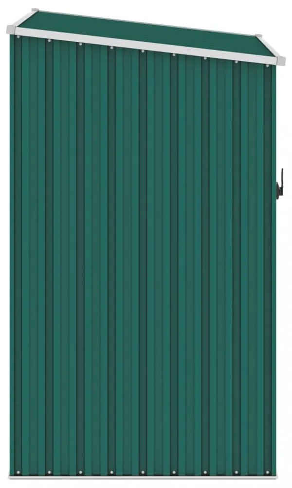 zöld horganyzott acél kerti fészer 87 x 98 x 159 cm