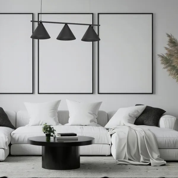 CAPITAL kábelcsillár 3xGX53/15W/230V fekete