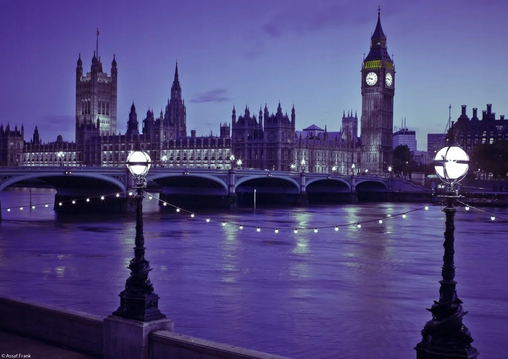 Poszter 29,7x21cm A parlament székhelye a Temze partján, Assaf Frank