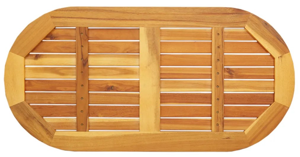 Asztallap 100x50x2.2 cm Ovális Tömör Fa Akác