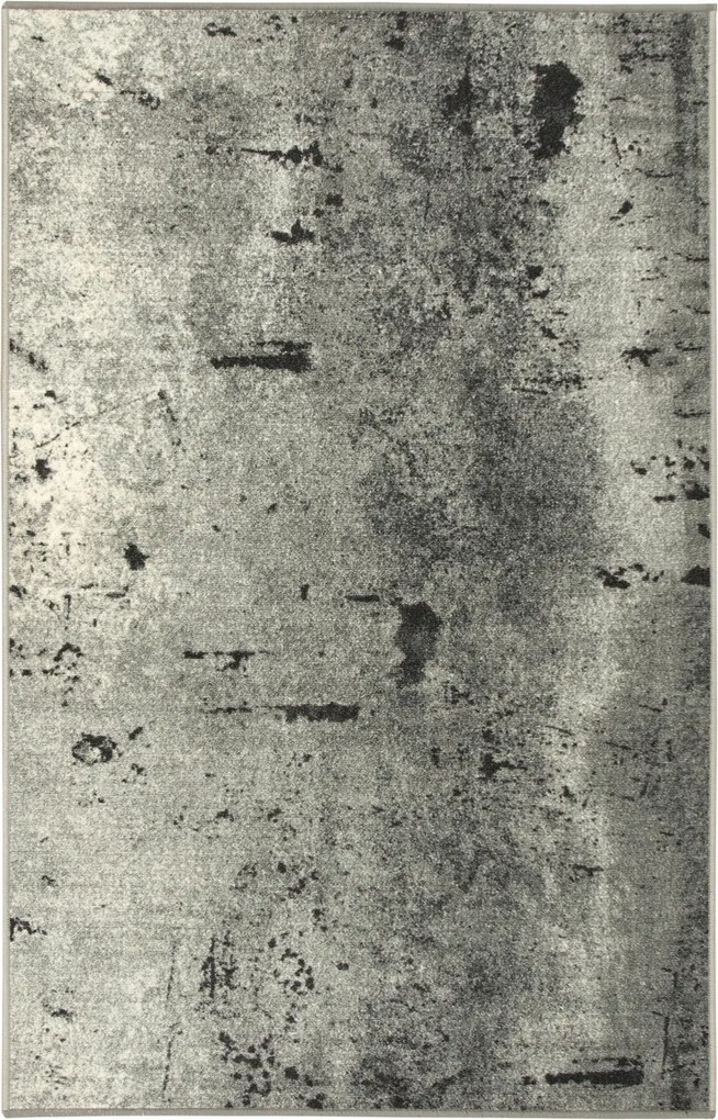 Nappali Szőnyeg Folyosóra Szürke, Gumírozott Beton Marl 67x120 cm