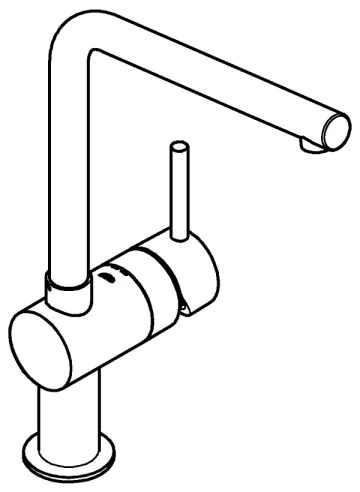 GROHE 31375000 - A sorozatú mosogató csaptelep, 360 mm, fényes króm