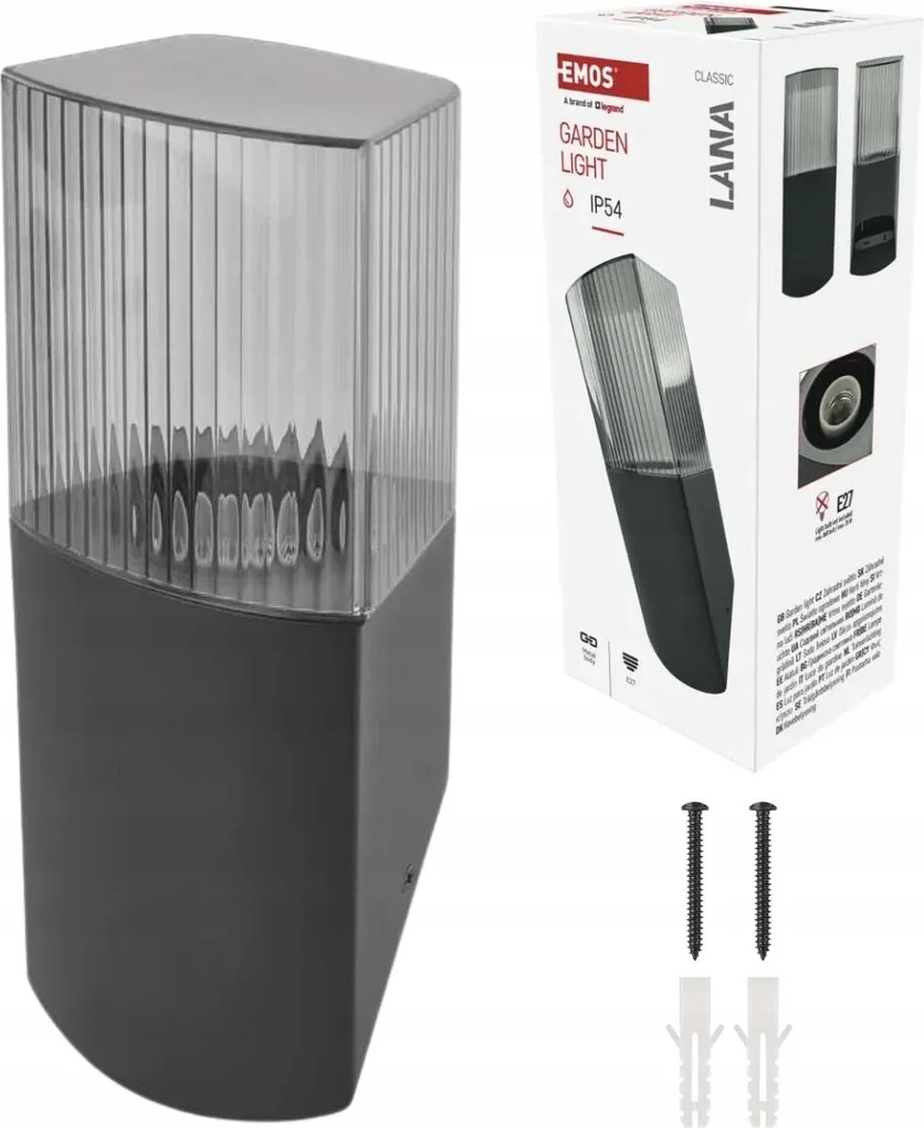 Homlokzati fali lámpa ferde Kültéri fali lámpa Lana IP54 Emos