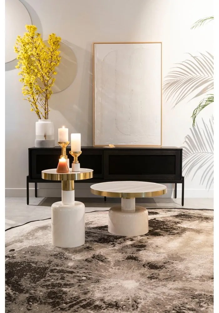 Fém kerek tárolóasztal ø 60 cm Glam – Zuiver