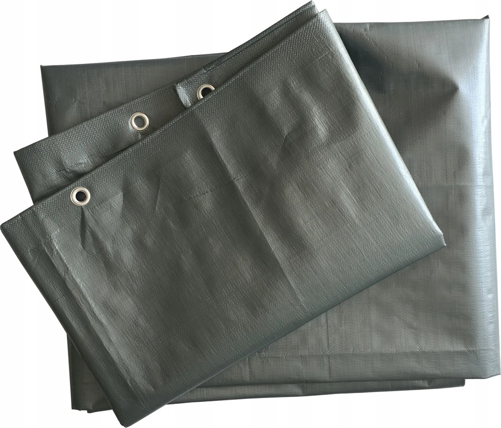 Ezüst erősített ponyva 4 x 10 m 4x10 konténer HeavyDuty