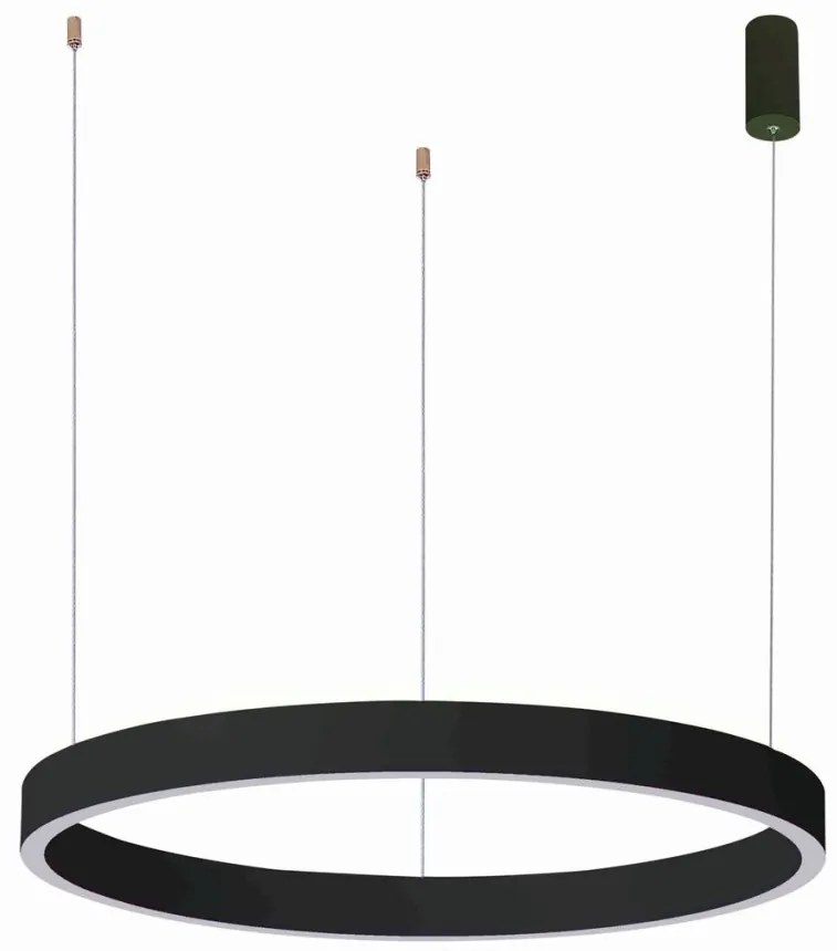 ITALUX 5902854538041 BRASCO Modern Led Függesztett Lámpa Fehér, Fekete LED IP20