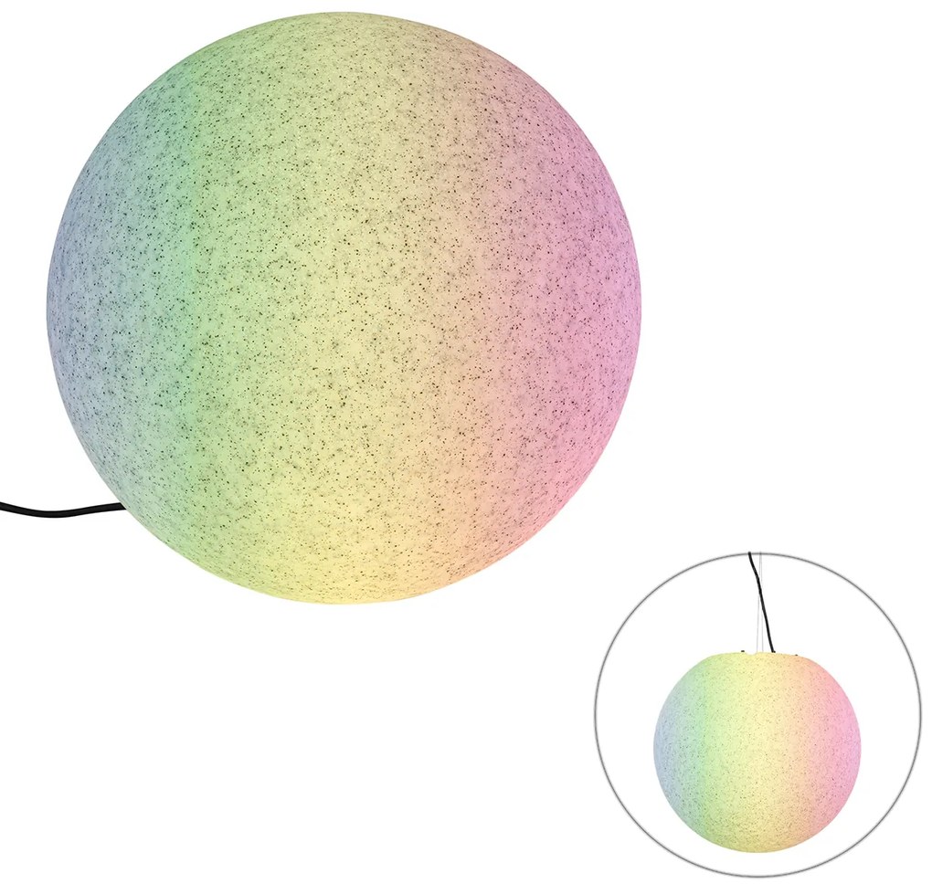 Okos kültéri lámpa szürke 45 cm IP65 LED-del - Nura