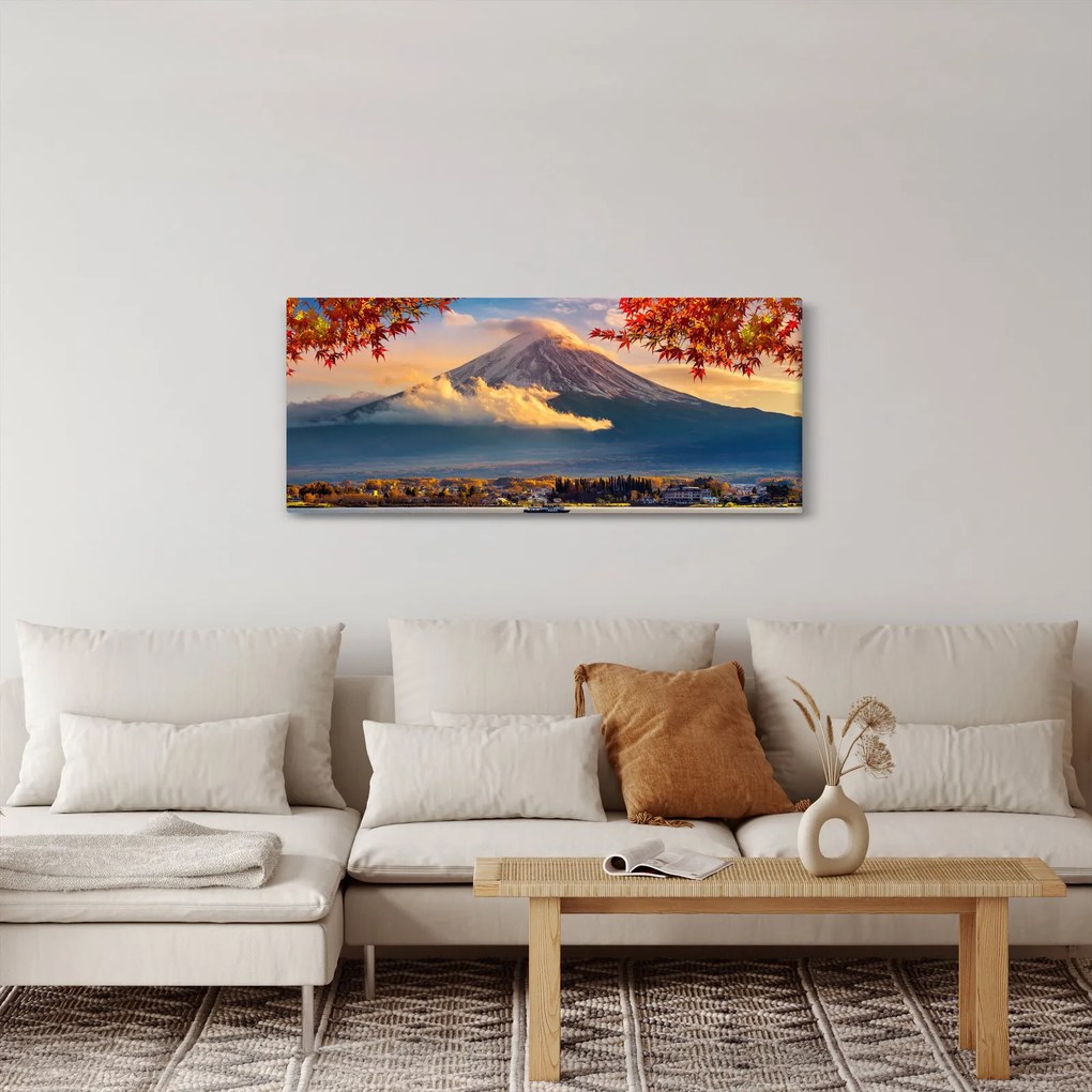 Kép - japán, Fuji hegy (120x50 cm)