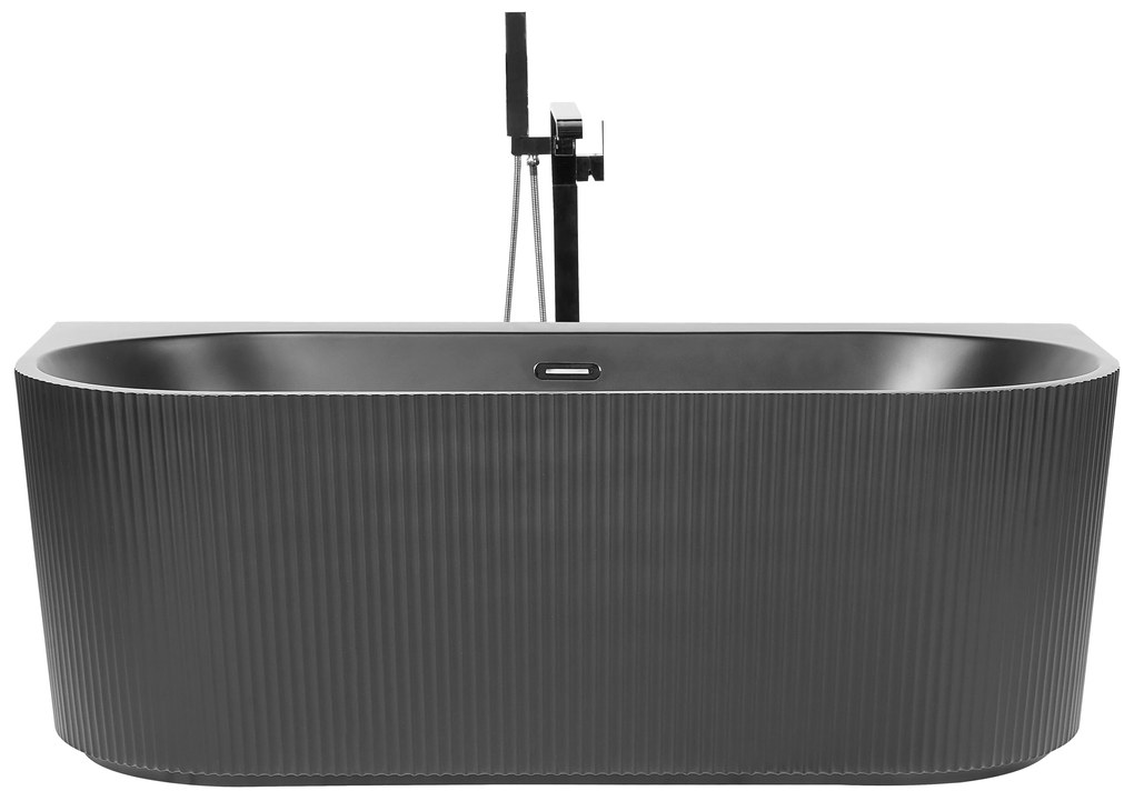 Fekete fürdőkád 170 x 180 cm GOCTA Beliani