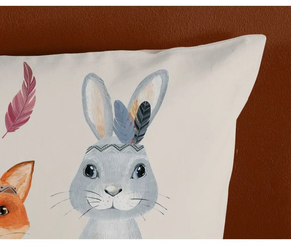 Barna-bézs egyszemélyes pamut gyerek ágyneműhuzat 140x200 cm Rave – Good Morning