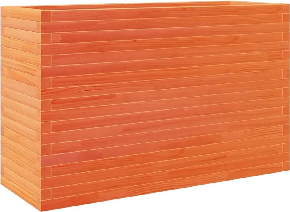 vidaXL viaszbarna tömör fenyőfa kerti virágtartó 110 x 40 x 68,5 cm
